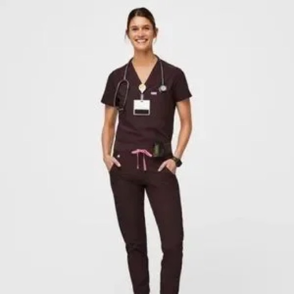 Dark Fig Brown Zamora Freex Joggers Zip Cargo Medium Set Catarina Top MINT - Picture 2 of 11